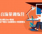 美业抖音流量训练营:从0到10w+粉丝 让你的门店用户增长+业绩增长+利润增长-遨游资源库