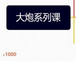 大炮拼多多运营系列课，各类​玩法合集，拼多多运营玩法实操-遨游资源库