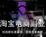 蓝Sir派·淘宝短视频快速起店，替代传统搜索方式，学会做一个不一样的淘宝店-遨游资源库