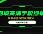 同城高清手机绿幕，直播间现实与虚拟的混搭技术，老板商家必看！-遨游资源库
