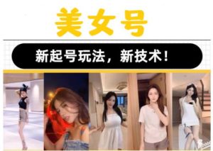 2023抖音快手短视频美女号课程制作玩法教程，美女号搬运新起号玩法，新技术（素材+教程）-遨游资源库