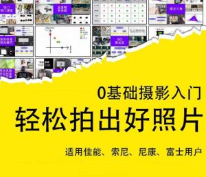 0基础摄影入门，轻松拍出好照片（适用佳能、索尼、尼康、富士用户）-遨游资源库