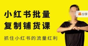张宾·小红书批量复制铺货课，小红书0-1快速起号变现玩法，抓住小红书的流量红利（更新2023年3月）-遨游资源库