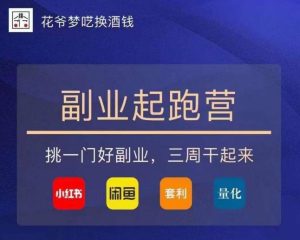 花爷-副业起跑营第2期，挑一门好副业，三周干起来（闲鱼｜小红书｜量化｜套利）-遨游资源库