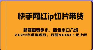 2023爆火的快手网红IP切片，号称日佣5000＋的蓝海项目，二驴的独家授权-遨游资源库