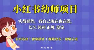 单天200-700的小红书幼师项目（虚拟），长久稳定正规好操作！-遨游资源库