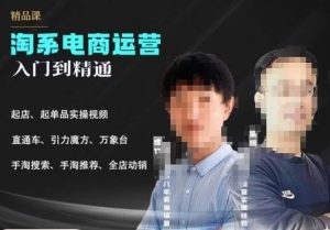 2023手淘搜索实操课+体系化课程，​起店起单品实操视频课程-遨游资源库