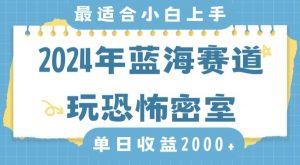 2024年蓝海赛道玩恐怖密室日入2000+，无需露脸，不要担心不会玩游戏，小白直接上手，保姆式教学【揭秘】-遨游资源库