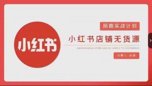 安琪-小红书店铺无货源实战，开店到售后全流程操作-遨游资源库