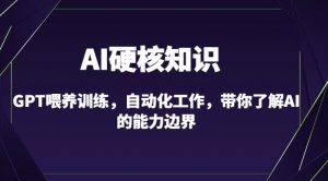 AI硬核知识-GPT喂养训练,自动化工作,带你了解AI的能力边界(10节课)-遨游资源库