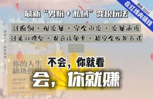 2024，“男粉+私域”还是最耐造、最赚、最轻松、最愉快的变现方式【揭秘】-遨游资源库
