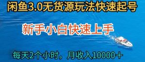 2024最新闲鱼无货源玩法，从0开始小白快手上手，每天2小时月收入过万【揭秘】-遨游资源库