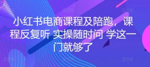 小红书电商课程及陪跑，课程反复听 实操随时问 学这一门就够了-遨游资源库