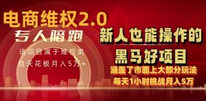 电商维权 4.0 如何做到月入 5 万+每天 1 小时新人也能快速上手【仅揭秘】-遨游资源库