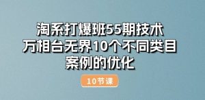 淘系打爆班55期技术：万相台无界10个不同类目案例的优化(10节)-遨游资源库