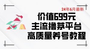 6月最新价值699的主流撸茅台平台精品养号下车攻略【揭秘】-遨游资源库