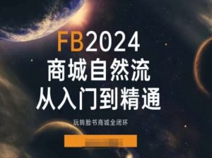 2024Faceboo商城自然流(从入门到精通)，玩转脸书商城全闭环-遨游资源库