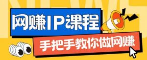 ip合伙人打造1.0，从0到1教你做网创，实现月入过万【揭秘】-遨游资源库