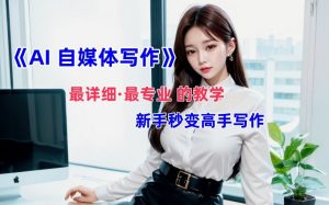 AI自媒体文章创作全网最详细教程，新手秒变写作高手，多方位发展-遨游资源库