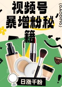 视频号涨粉方法，暴力起号，一天涨粉1000+，当天开橱窗【揭秘】-遨游资源库