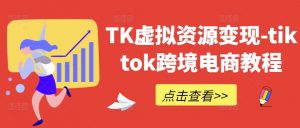 TK虚拟资源变现-tiktok跨境电商教程-遨游资源库
