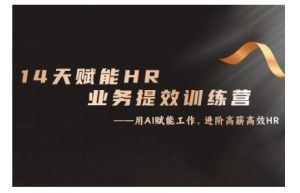 14天ChatGPT赋能HR业务提效训练营，从小白到应用高手-遨游资源库
