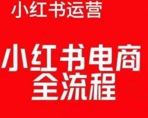 红薯电商实操课，小红书电商全流程-遨游资源库