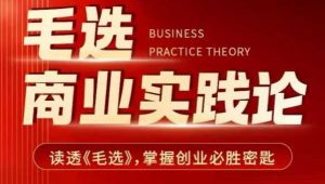 毛选商业实践论，读透《毛选》掌握创业必胜密匙-遨游资源库