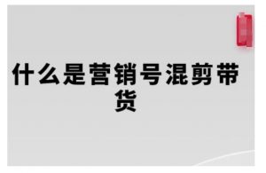 营销号混剪带货，从内容创作到流量变现的全流程，教你用营销号形式做混剪带货-遨游资源库