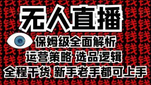 2025无人直播这么做就对了，保姆级全面解析，全程干货，新手老手都可上手-遨游资源库