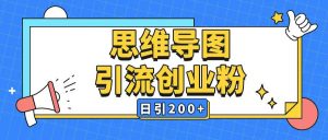 暴力引流全平台通用思维导图引流玩法ai一键生成日引200+-遨游资源库