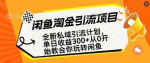 闲鱼淘金私域引流计划，从0开始玩转闲鱼，副业也可以挣到全职的工资-遨游资源库