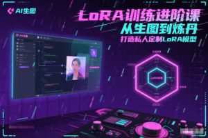 LoRA训练进阶课，从生图到炼丹，打造私人定制LoRA模型-遨游资源库