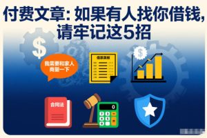 付费文章：如果有人找你借钱，请牢记这5招-遨游资源库