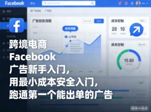 跨境电商Facebook广告新手入门，用最小成本安全入门，跑通第一个能出单的广告-遨游资源库
