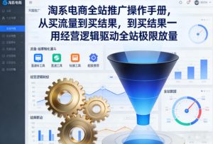 淘系电商全站推广操作手册,从买流量到买结果一用经营逻辑驱动全站极限放量-遨游资源库