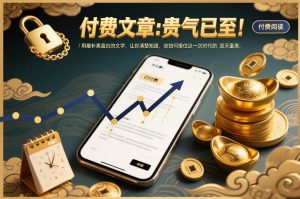 付费文章：贵气已至！用最朴素直白的文字，让你清楚知道，该如何接住这一次时代的泼天富贵-遨游资源库