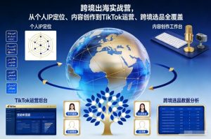 跨境出海实战营，从个人IP定位、内容创作到TikTok运营、跨境选品全覆盖-遨游资源库
