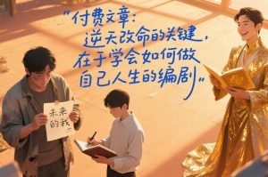 付费文章：逆天改命的关键，在于学会如何做自己人生的编剧-遨游资源库