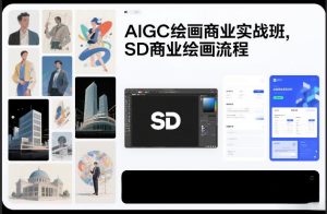 AIGC绘画商业实战班，SD商业绘画流程-遨游资源库