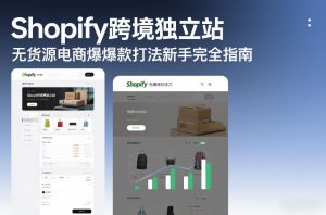 Shopify跨境独立站无货源电商爆款打法新手完全指南-遨游资源库