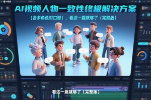 AI视频人物一致性终极解决方案（含多角色对口型），看这一篇就够了（完整版）-遨游资源库