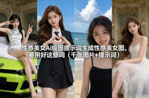 性感美女Ai绘图提示词生成性感美女图,要用好这些词(千张图片+提示词)-遨游资源库