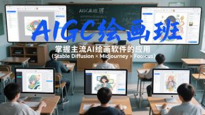AIGC绘画班,掌握主流Ai绘画软件的应用(Stable Diffusion x Midjourney x Fooocus)-遨游资源库