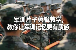 军训片子剪辑教学，教你让军训记忆更有质感-遨游资源库