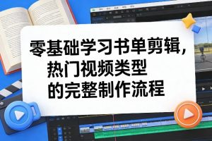 零基础学习书单剪辑,热门视频类型的完整制作流程(更新2026)-遨游资源库