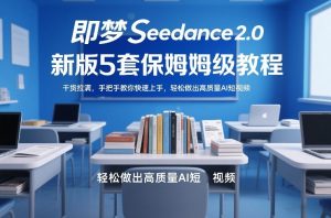即梦Seedance2.0新版5套保姆级教程，干货拉满，手把手教你快速上手，轻松做出高质量AI短视频-遨游资源库