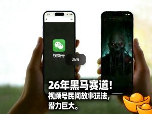 26年黑马赛道,视频号民间故事类玩法,潜力巨大,每日收益超5张-遨游资源库