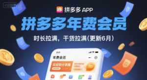 拼多多年费会员，实经验分享操，时长拉满，干货拉满(更新26年3月)-遨游资源库