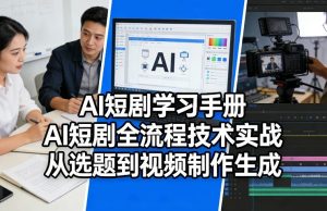 AI短剧学习手册，AI短剧全流程技术实战，从选题到视频制作生成-遨游资源库